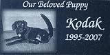 Premium Laser Engraved Pet Headstones