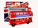 London Double Decker Red Bus Model (Pull Back & Go Action) Made of Die Cast Metal and Plastic Parts_s-1