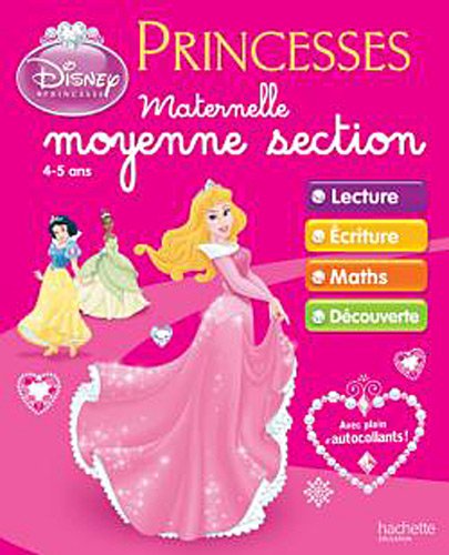 Cahiers d'exercices Princesses Disney - Maternelle Moyenne Section