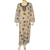 Indian Tunic Caftans Viscose Clothing Size M (kftn851)