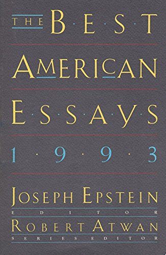 the best american essays 1993