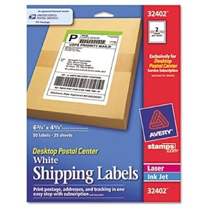 Center Shipping Labels