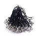 100Pcs Black Lanyard Split Ring Strap for Mobile Cell Phone/Mp3/Mp4/USB Flash Drive/Charms/Keyring and More
