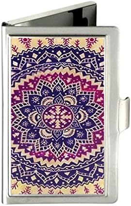 Coromose Stylish Million Spent Pattern Custom Design Unique Stainless Steel Business Card Holder Name Case