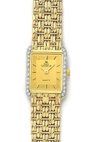 Euro Geneve 14K Gold Women's Diamond Watch