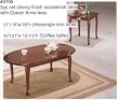 ELEGANT 3 PC COFFE TABLE SET IN CHERRY FINISH