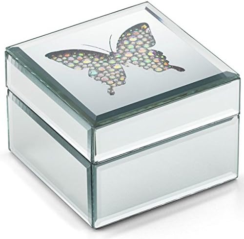 CRYSTAL BUTTERFLY JEWELRY BOX by Lenox