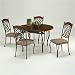 Pastel Furniture EB 110 CB-CC 623 / EB 510-CB 486 Emerald Bay Wood Dining Set wih Side Chairs in Bro