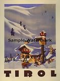 Tirol Austria Skiing Ski Winter Sport in Europe 30 X 40 Image Size Vintage Poster Reproduction 51LWmRs2LhL. SL160 Tirol Austria Skiing Ski Winter Sport in Europe 30 X 40 Image Size Vintage Poster Reproduction