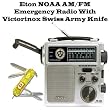 Eton FR300 NOAA AM/FM Emergency Radio With Flashlight With Victorinox Swiss Army Knife