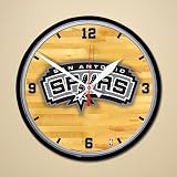NBA San Antonio Spurs Basketball Wall Clock
