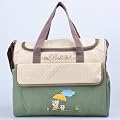 New Cream/Green Baby Diaper Nappy Changing Bags 3Pcs