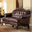 Victoria Leather Love Seat By Coaster Furniture