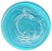 Colorful Recycled Art Glass Large Aqua Blue Round Platter 19"D