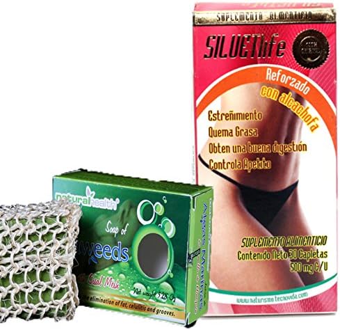 Siluetlife + Seaweed Soap Value Pack for Cellulite Stretch Marks+weight Control