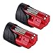 Batteries for Milwaukee M12 XC 48-11-2401 48-11-2410 48-11-2420 48-11-2411 Replace 12V 3.0Ah Cordless Tool Lithium Battery