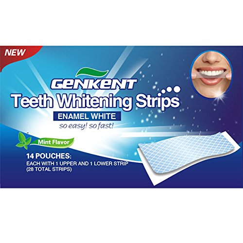 Genkent 14 Packs/28 pcs Professional Teeth Whitening Strips Bleaching Whitener