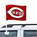Cincinnati Reds Red Car Flag