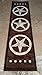 Texas Lone Star Runner Area Rug Dark Brown Beige Black Design 5457 (2 Feet X 7 Feet 3 Inch )
