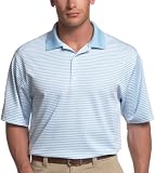 Greg Norman Men's ML 50 Interlock Bar Stripe Polo