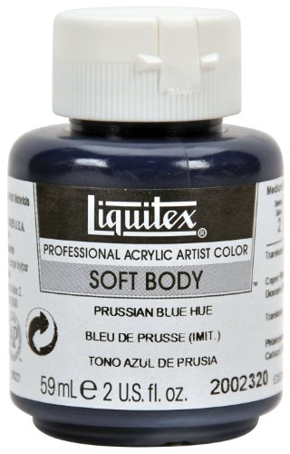 Liquitex Professional Soft Body Acrylic Paint 2-oz jar, Prussian Blue Hue