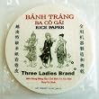 Three Ladies Spring Roll Rice Paper Wrappers (Round 22cm 3pks)