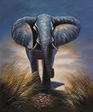 Art Reproduction Oil Painting - Animals: Long Journey - Standard 20x24 - Hand Painted Canvas Art