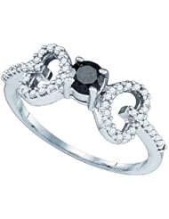 0.50CT DIAMOND PROMISE HEART RING