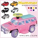 Pink Ride On Hummer H3 Car Official Licensed Product, 6 Volts Battery (Included)