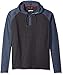 Burnside Men's Boardwalk Long Sleeve Knit Hooded Shirt, Heather Blue, Medium