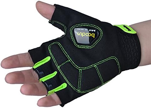Cycling Gloves with Gel Pad Breathable Shock-absorbing Half Finger Bike Gloves Bicycle Gloves B-002
