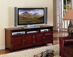 Traditional Brown Entertainment Console Plasma Lcd Tv Stand
