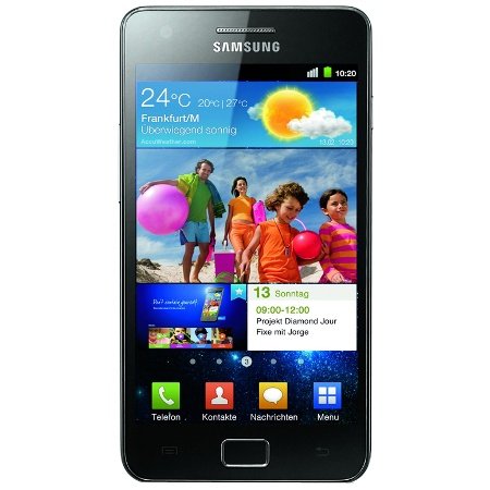 Samsung GALAXY S2 - i9100 - Smartphone - 3G - WCDMA (UMTS) - GSM - Touch - Android - Noble Black - 16GB
