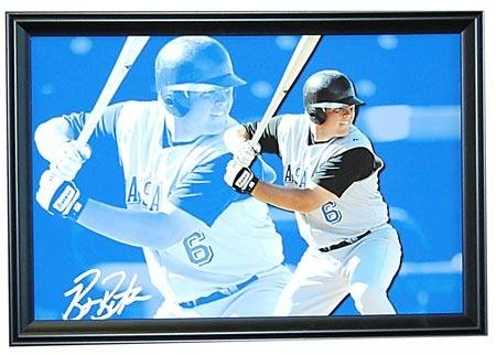 13x19 Canvas Print signed by Kansas City Royals Billy Butler - Autographed MLB Art