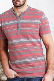North Coast Pure Cotton Feeder Stripe Slub Shirt [T28-6914N-S]
