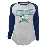 Knights Apparel STEEL L/S Raglan-Notre Dame - XL