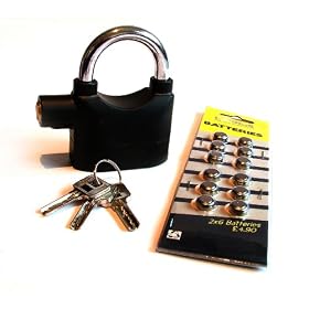 Kabrus Original Alarmed Padlock / Bike Security / Motor Cycle / Home Garden Shed / Garage / Generators / Vehicle Security / Padlocks / Siren Lock / Alarmed
