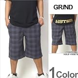 GRIND ドビーチェックハーフパンツ #05 CHARCOAL（19122404）k711  B系ハーフパンツ  ストリート系  ファッション