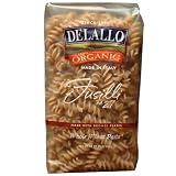 DeLallo Organic Whole Wheat Fusilli 27 16 Ounce Units Pack of 16 by DeLallo