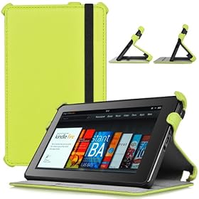 CaseCrown Ace Flip Case (Green Glow) for Amazon Kindle Fire: Computers &amp; Accessories