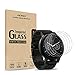 (Pack of 4) Tempered Glass Screen Protector for Moto 360 1st and 2nd Gen 46mm Smart Watch, Akwox [0.3mm 2.5D 9H] Premium Clear Screen Protective Film for Motorola Moto 360 46mm