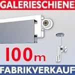 Galerieschiene 100m, Komplettset mit...
