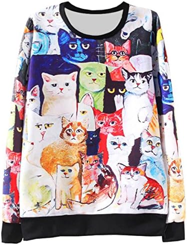 PPPerfecto Women's Sweater Sweatshirt PullOver Jumper Vintage Autumn Winter