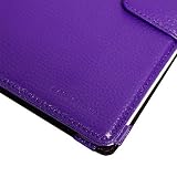 Amazon Kindle 2 Genuine Leather Opening Case with Interior Compartments (Purple)