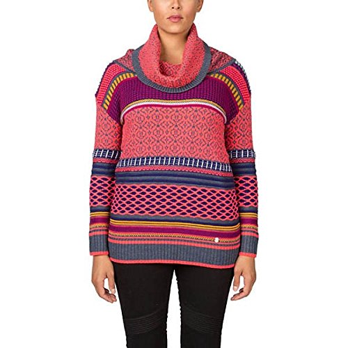 スパイダー アウター ニット&セーター Spyder Tura Cowl Neck Sweater Bryte Pink [並行輸入品]