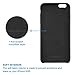 iPhone 6/6S Plus Case, Getron Ultra Slim [Exact-Fit] [Non-Slip] [Smooth Back] Hybrid Rubberized Protective Hard PC Case with Soft-Interior Scratch Protection for iPhone 6/6S Plus (5.5 Inches) (Black)