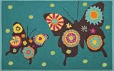 Butterflies Hooked Rug