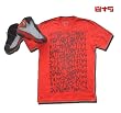 8&9 "VANDALIZED" Printed Men's T-shirt By EIGHT & NINE DESIGNS Team Red/Black Jordan XIII Colorway Hand Printed 8&9 S/S Tee