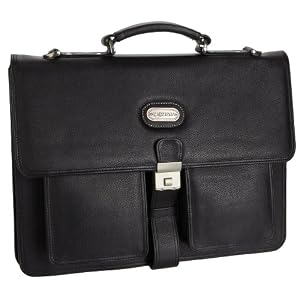 Leatherbay Double Pocket Briefcase Laptop Bag