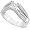 1-1/4 ct. Princess Diamond Bridge Ring in 14k White Gold (HI/SI1)- Size 7